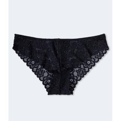 Aeropostale Womens' Floral Lace Cheeky - - Size L - Nylon