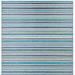 Nola Stripe Indoor/Outdoor Rug - Blue, 2'3" x 11'9" - Frontgate