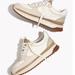 Madewell Shoes | Madewell Kickoff Trainer Sneakers (Antique Cream) - Like New! | Color: Cream/White | Size: 7.5