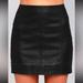 Free People Skirts | Free People - Modern Femme Black Vegan Leather Mini Skirt, Size 0 | Color: Black | Size: 0