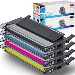 D&C Toner Set für Samsung Xpress SL-C483W Tonerkassette kompatibel Samsung Xpress SL-C 483 W Drucker CLT-P404C