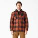 Dickies Men's Flannel Hooded Shirt Jacket - Gingerbread Buffalo Plaid Size XL (TJ201)