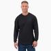 Dickies Men's Long Sleeve Henley T-Shirt - Black Size XS (WLR05)