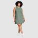 Eddie Bauer Plus Size Women's Aster Sleeveless Empire-Waist Dress - Mineral Green - Size 3X