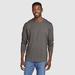 Eddie Bauer Men's Classic Wash 100% Cotton Long-Sleeve Classic T-Shirt - Dark Charcoal - Size XL