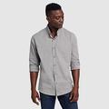 Eddie Bauer Men's Voyager Flex Long-Sleeve Shirt - Heather Gray - Size L