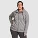 Eddie Bauer Plus Size Women's Motion Cozy Camp Full-Zip Sweatshirt - Heather Gray - Size 2X