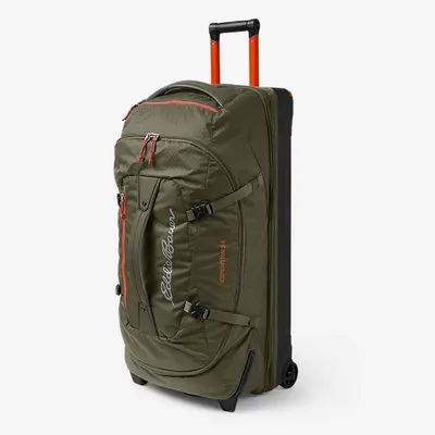 Eddie Bauer Expedition 34 2.0 129L Wheeled Duffel Bag Lightweight Travel Luggage - Dark Thyme - Size ONE SIZE