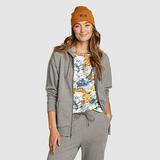 Eddie Bauer Women's Cozy Camp Full-Zip Hoodie - Heather Gray - Size XL