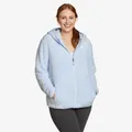 Eddie Bauer Women's Quest Plush Fleece Full-Zip Hoodie - Mist - Size M