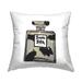 Stupell Basic B**** Glam Fashion Perfume Bottle Printed Throw Pillow by Amelia Noyes