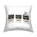 Stupell Chic Black Diamond Soup Can Pop Style Printed Throw Pillow by Amanda Greenwood