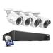 ANNKE 8 Channel CCTV Security Camera System 6-in-1 DVR with 4×2MP HD Weatherproof Cameras, Motion Alert, Remote Access