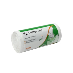 Deiss Abfalleimerbeutel LDPE 600 x 720 mm 60 Liter 12 my weiß Image