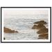 Carly Tabak Prints Sea Ranch Bluffs by Carly Tabak - Picture Frame Photograph Paper, Solid Wood in Blue/Brown/White | 18 H x 25 W x 2 D in | Wayfair