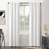 Wade Logan® Anyja Theater Grade 100% Blackout Rod Pocket Curtain Panel Polyester in White | 84 H x 40 W in | Wayfair