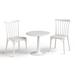 Gracie Oaks Nainoa Bistro Outdoor Dining Set Table w/ Tiras Plastic in White | 27.6 W x 27.6 D in | Wayfair C2B419C47D4B4934A75B4FC2836EEAEB