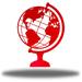 Latitude Run® Kahan World Globe Wall Accent Metal in Red | 12 H x 8.75 W x 0.01 D in | Wayfair 4B506CFCE6164910A8D3B3488A73033A