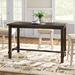 Lark Manor™ Alfredia Counter Height 59" Fixed Table Dining Table Wood in Brown | 36 H x 59 W x 30 D in | Wayfair 5AAFFB44D92C48E590ABCC6DC3A55FB8