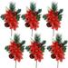 Primrue Mixed Floral Arrangement Plastic in Red | 12 H x 3.98 W x 3.98 D in | Wayfair 3E37CFAD4B5C432A920CD0D5CACC6CAA