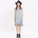 Madewell Dresses | Madewell Skyscape Dress Diamond Floral Print Sz Xs | Color: Blue/White | Size: Xs