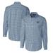 Men's Cutter & Buck Navy Auburn Tigers Easy Care Stretch Gingham Big Tall Long Sleeve Button-Down Shirt