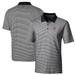 Men's Cutter & Buck Black Virginia Tech Hokies Big Tall Forge Tonal Stripe Stretch Polo