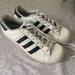 Adidas Shoes | Adidas Superstar Shell Toe Sneakers Size 7 | Color: Black/White | Size: 7