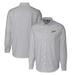 Men's Cutter & Buck Charcoal George Mason Patriots Vault Big Tall Oxford Stripe Long Sleeve Button-Down Shirt