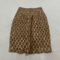 Burberry Skirts | Authentic Burberry Silk Skirt | Color: Gold | Size: 6