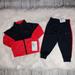 Nike Matching Sets | New Nike Toddler Boy's 2 Piece Track Set Sz 12m | Color: Black/Red | Size: 9-12mb