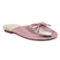 Jessica Simpson Shoes | Jessica Simpson Tracee Faux-Fur Lined Mules Flats Pink Size 6.5 Nib | Color: Pink | Size: 6.5