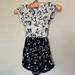 Lularoe Dresses | Lularoe Girls Mae Dress, Black And White Cats, Size 4 | Color: Black/White | Size: 4g