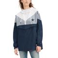 Women's Tommy Hilfiger White/Navy Dallas Cowboys Staci Half-Zip Hoodie Windbreaker Jacket