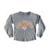 Girls Youth Gameday Couture Gray LSU Tigers Faded Wash Pullover Top