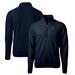 Men's Cutter & Buck Navy Georgetown Hoyas Vault Cascade Eco Sherpa Fleece Big Tall Quarter-Zip Top