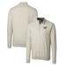 Men's Cutter & Buck Oatmeal Auburn Tigers Lakemont Tri-Blend Big Tall Quarter-Zip Pullover Sweater
