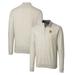 Men's Cutter & Buck Oatmeal Baylor Bears Lakemont Tri-Blend Big Tall Quarter-Zip Pullover Sweater