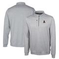 Men's Cutter & Buck Gray Alabama Crimson Tide Vault Big Tall Stealth Quarter-Zip Pullover Top