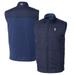 Men's Cutter & Buck Navy Villanova Wildcats Vault Big Tall Stealth Hybrid Windbreaker Full-Zip Vest