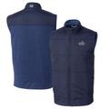 Men's Cutter & Buck Navy Old Dominion Monarchs Vault Big Tall Stealth Hybrid Windbreaker Full-Zip Vest