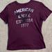 American Eagle Outfitters Shirts | *Nwot* American Eagle Men’s Size L Maroon Short Sleeved T-Shirt | Color: Black/Gray | Size: L