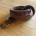 American Eagle Outfitters Accessories | American Eagle Outfitters Leather Long Skinny Belt With Slight Decoration | Color: Brown | Size: Small