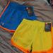 Under Armour Bottoms | Bnwt Lot Of 2 Pairs Girls Under Armour Shorts Size 5 | Color: Blue/Yellow | Size: 5g