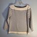 J. Crew Sweaters | J. Crew Navy & White Striped Sweater | Color: Blue/Cream | Size: Xs/S