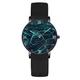 Amazing D Landscape Geography Teacher Map Watches for Men Women Ultrathin Dress Matching Wrist Watches for Gifts Watches with Black Nylon Mesh Band Watch