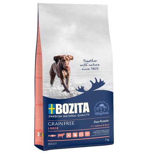 2kg Bozita Grain Free Lachs & Rind für Große Hunde Hundefutter trocken