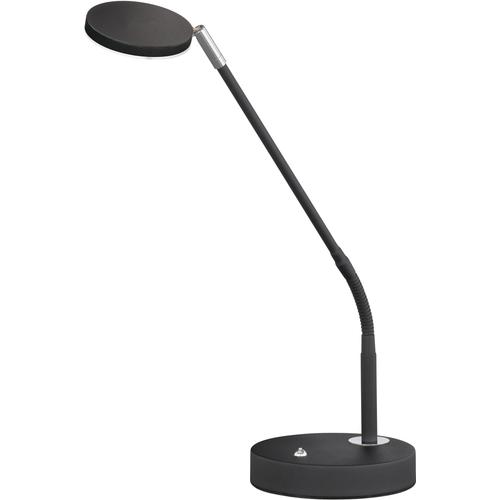 "LED Schreibtischlampe FHL EASY ""Luna"" Lampen Gr. Ø 16,00 cm Höhe: 60,00 cm, braun (sand schwarz) LED Schreibtischlampen"