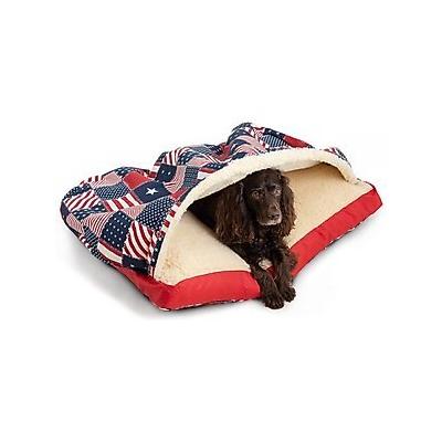 Snoozer Pet Products Rectangle Indoor & Outdoor Cozy Cave Dog & Cat Bed, Multi, Large