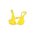 Shade & Shore Swimsuit Top Yellow Solid Swimwear - Women's Size Small